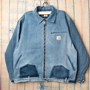 Custom upcycled carhartt detroit jacket